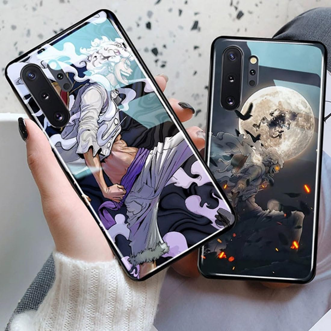 Amazon.co.jp: 鏡面ガラス Samsung用ケース ワンピース ONE PIECE ギア